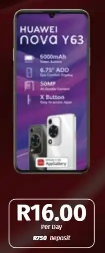 Vodacom Huawei nova Y63 offer