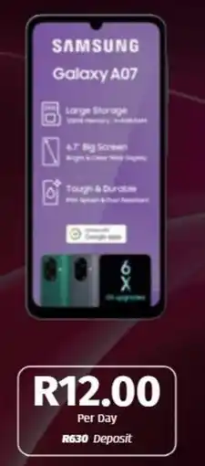 Vodacom Samsung Galaxy A07 offer