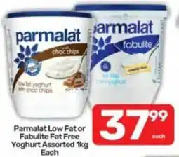 Pick n Pay Parmalat Low Fat or Fabulite Fat Free Yoghurt Assorted offer