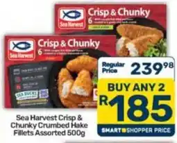 Pick n Pay Sea Harvest Crisp & Chunky Crumbed Hake Fillets Assorted offer