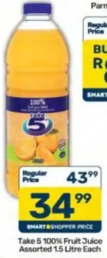 Pick n Pay Take 5 100% Fruit Juice Assorted offer