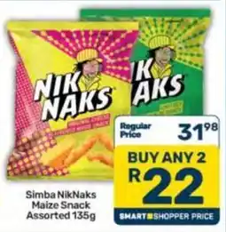 Pick n Pay Simba NikNaks Maize Snack Assorted offer