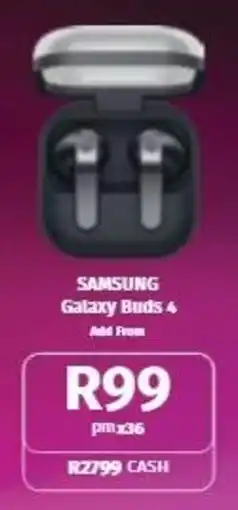 Vodacom SAMSUNG Galaxy Buds 4 offer
