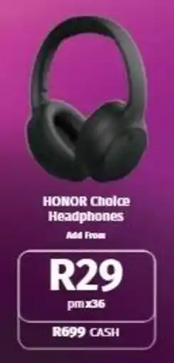 Vodacom Honor Choice Headphones offer