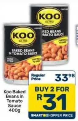 Pick n Pay Koo Baked Beans in Tomato Sauce offer