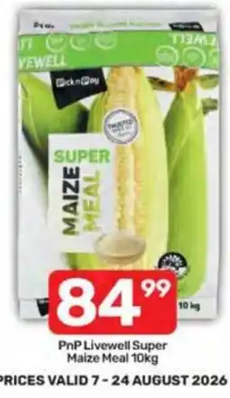 Pick n Pay PnP Livewell Super Maize Meal offer