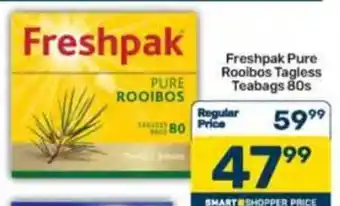 Pick n Pay Freshpak Pure Rooibos Tagless Teabags offer
