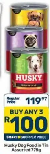 Pick n Pay Husky Dog Food in Tin Assorted offer