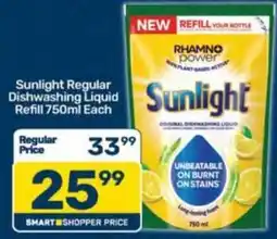 Pick n Pay Sunlight Regular Dishwashing Liquid Refill offer