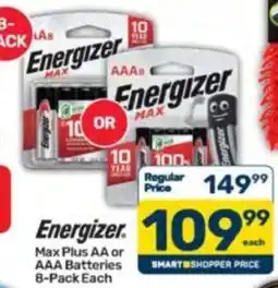Pick n Pay Energizer Max Plus AA or AAA Batteries offer