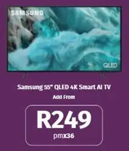 Vodacom Samsung 55" QLED 4K Smart AI TV offer