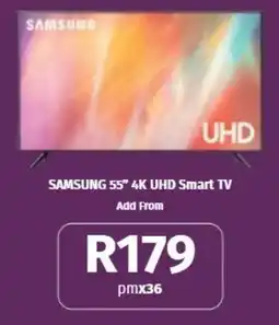 Vodacom SAMSUNG 55" 4K UHD Smart TV offer