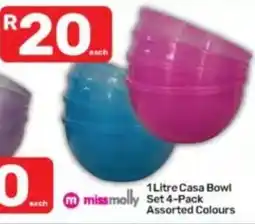 Pick n Pay Miss Molly Casa Bowl Assorted Colours offer