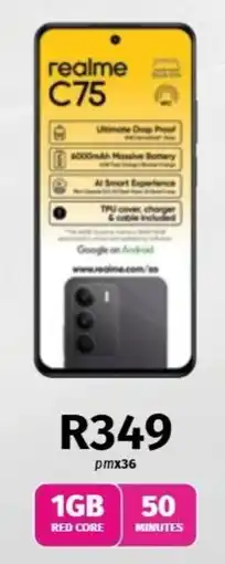 Vodacom realme C75 offer