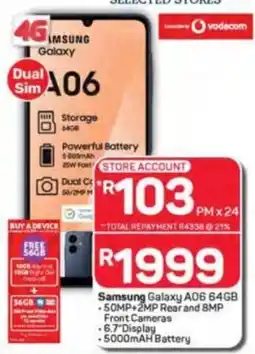 Pick n Pay Samsung Galaxy A06 offer