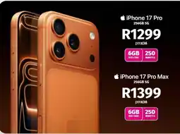 Vodacom iPhone 17 Pro 256GB 5G offer