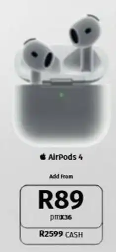 Vodacom AirPods 4 offer