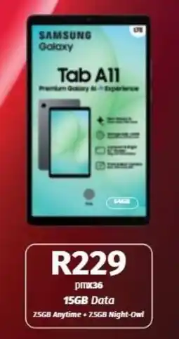 Vodacom Samsung Galaxy Tab A11 offer