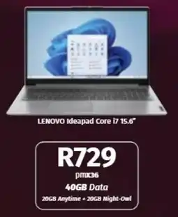 Vodacom LENOVO Ideapad Core i7 15.6" offer