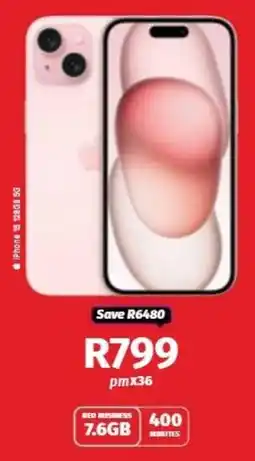 Vodacom iPhone 15 128GB 5G offer