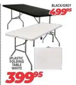 Easy Build Plastic Folding Table White offer