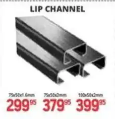 Easy Build LIP CHANNEL offer