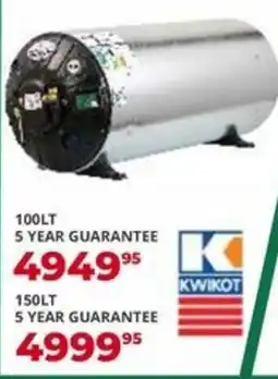 Easy Build Water Heater Kwikot offer
