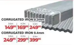 Easy Build CORRUGATED IRON 0.3mm offer