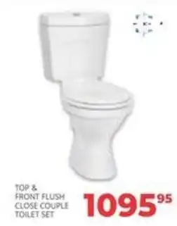 Easy Build TOP & FRONT FLUSH CLOSE COUPLE TOILET SET offer