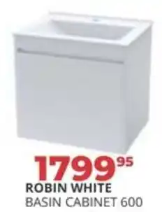 Easy Build ROBIN WHITE BASIN CABINET 600 offer