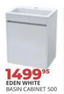 Easy Build EDEN WHITE BASIN CABINET 500 offer