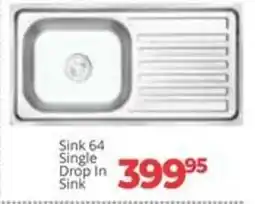 Easy Build Sink 64 Single Drop In Sink offer