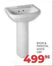 Easy Build Basin & Pedestal White offer