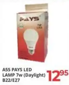 Easy Build A55 PAYS LED LAMP 7w (Daylight) B22/E27 offer