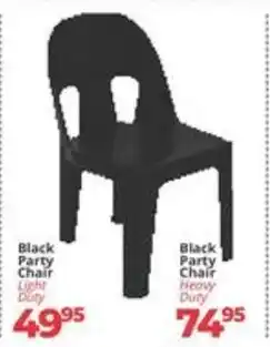 Easy Build Black Party Chair Light Duty offer