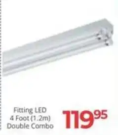 Easy Build Fitting LED 4 Foot (1.2m) Double Combo offer