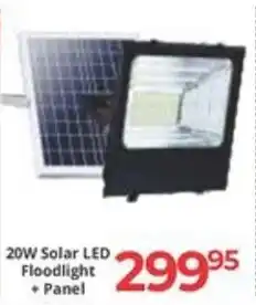 Easy Build 20W Solar LED Floodlight + Panel offer