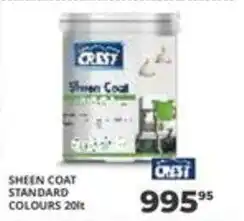 Easy Build Crest Sheen Coat Standard Colours offer