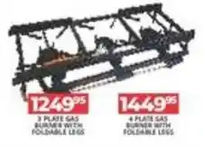 Easy Build 3 Plate Gas Burner with Foldable Legs offer