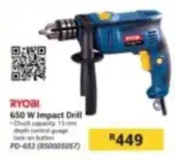 Builders Express RYOBI 650 W Impact Drill offer