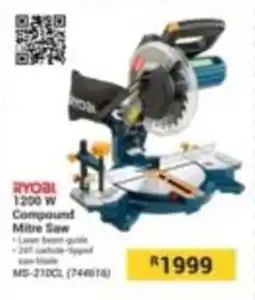 Builders Express RYOBI 1200 W Compound Mitre Saw offer