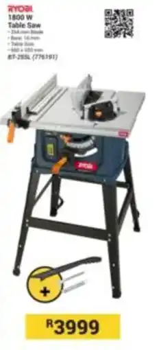 Builders Express RYOBI 1800 W Table Saw offer