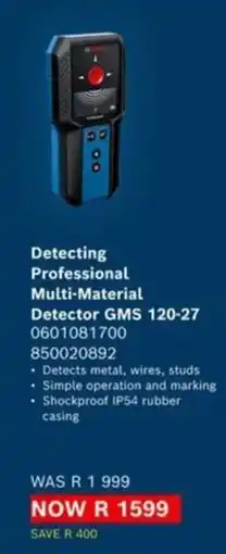 Builders Express Detecting Professional Multi-Material Detector GMS 120-27 offer