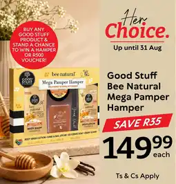 Oxford Freshmarket Good Stuff Bee Natural Mega Pamper Hamper offer