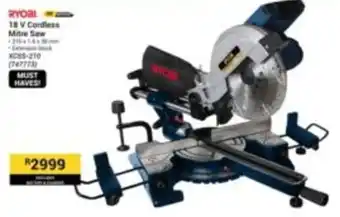 RYOAL 18 V Cordless Mitre Saw