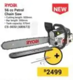 Builders Express RYOBI 56 cc Petrol Chain Saw offer