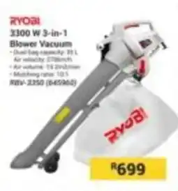 Builders Express RYOBI 3300 W 3-in-1 Blower Vacuum offer