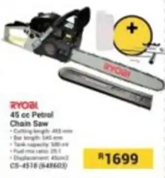 RYOBI 45 cc Petrol Chain Saw