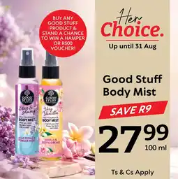 Oxford Freshmarket Good Stuff Body Mist offer