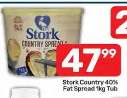 Pick n Pay Stork Country 40% Fat Spread 1kg Tub offer